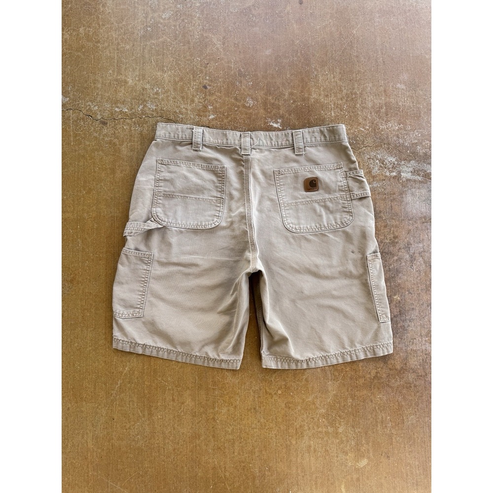 Carhartt Heavy Carpenter Canvas Jorts Shorts Y2K Skater Workwear Utility 36W
